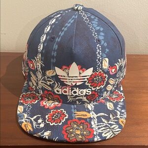 Women’s Adidas Originals Blue Floral Pattern Cap